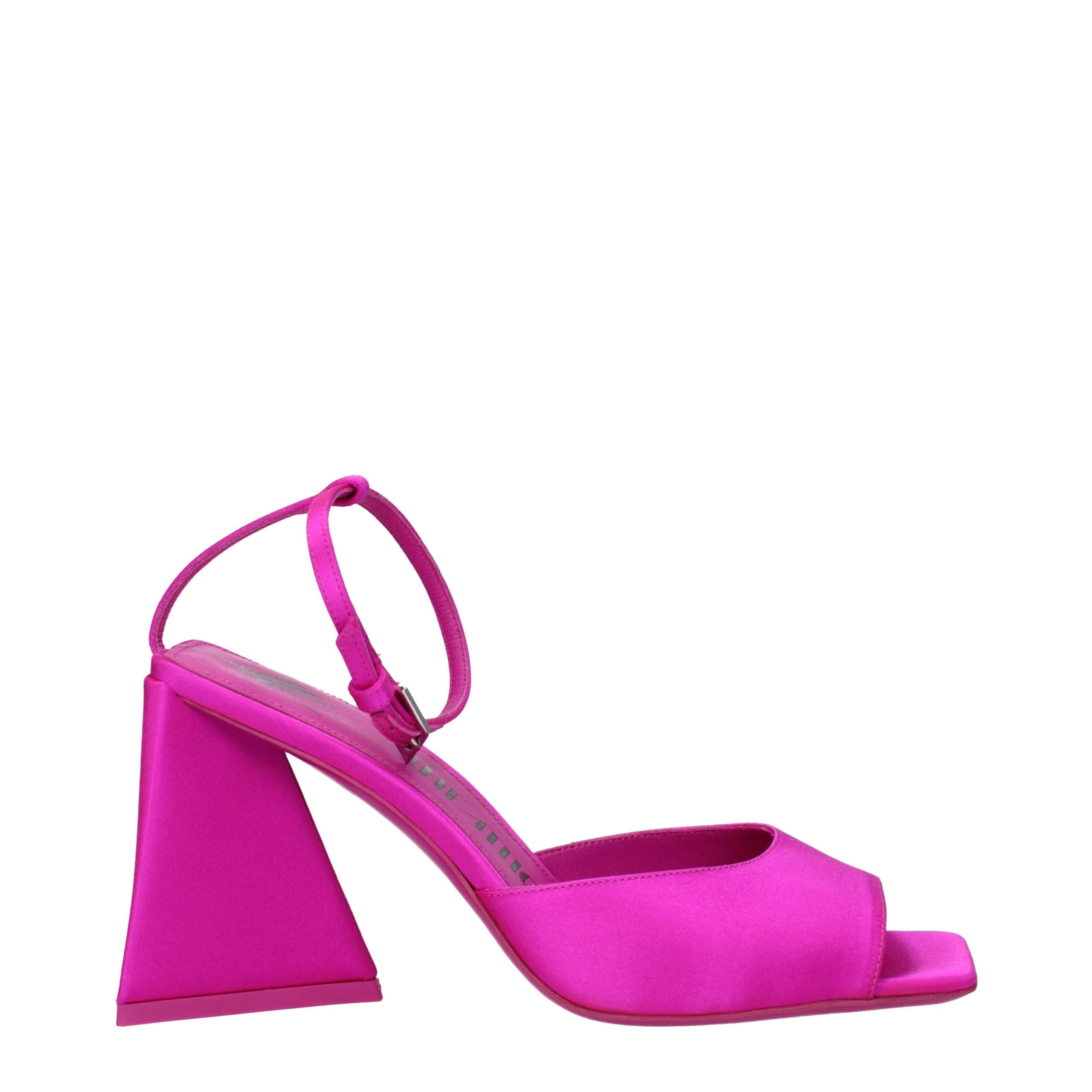 The Attico Pink Satin Sandal